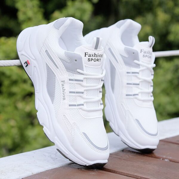 Modern Lace-Up Sneakers - Waterproof & Breathable Options - Image 3