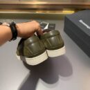 Olive Green Suede Slip-On Men's Loafers