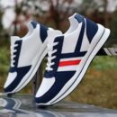 Panel & Stripe Sport Sneakers - Stylish Colorways