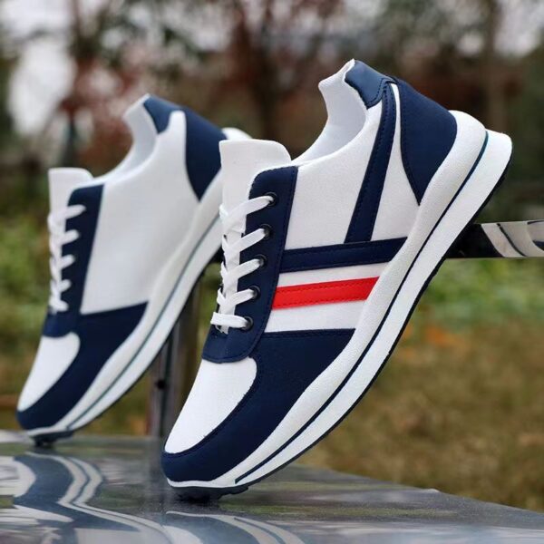 Panel & Stripe Sport Sneakers - Stylish Colorways - Image 2