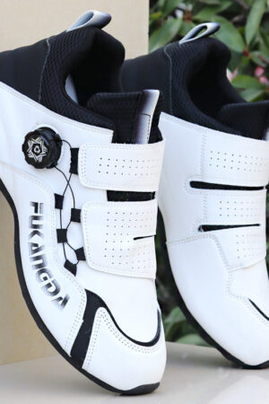 Performance Cycling Shoes - White with Black or Red Accents
