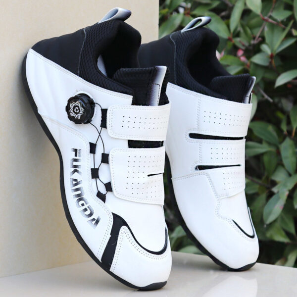 Performance Cycling Shoes - White with Black or Red Accents