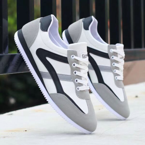Retro Check Accent Sport Sneakers - Stylish Colorways
