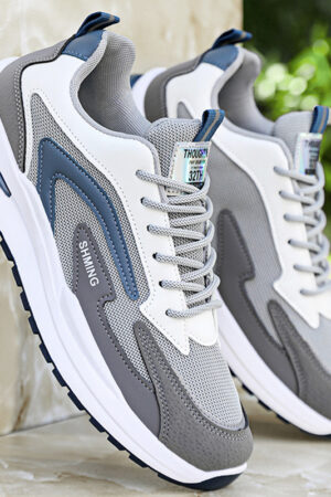 SHMING Gray & Black Fashion Sneakers