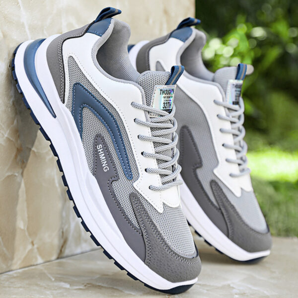 SHMING Gray & Black Fashion Sneakers