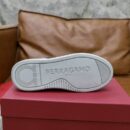 Salvatore Ferragamo Men's Black Leather Contrast Sneakers