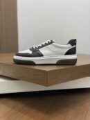 Salvatore Ferragamo Men's Black White Color-Block Sneakers