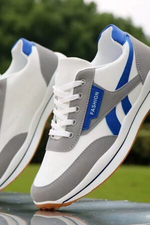 Segmented Stripe Fashion Sneakers - Stylish Colorways
