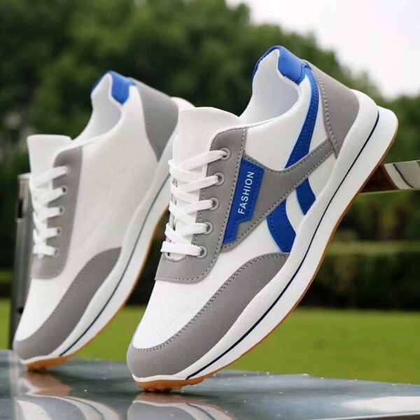 Segmented Stripe Fashion Sneakers - Stylish Colorways