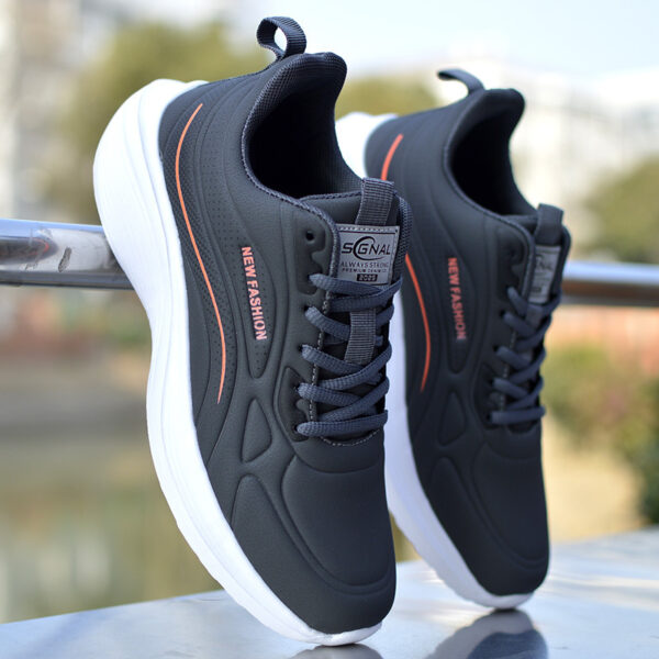 Sleek Curve Design Fashion Sneakers - Stylish Colorways - Image 2