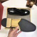 Black Suede Loafers with Silver Gancini Buckle
