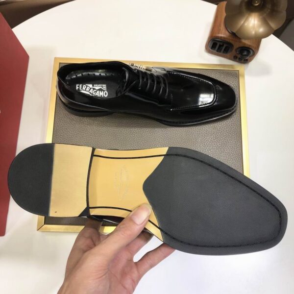 Black Suede Loafers with Silver Gancini Buckle - Image 7