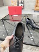 Sophisticated Black Patterned Leather Oxford Shoes