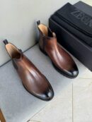 Sophisticated Brown Leather Men's Chelsea Boots