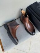 Sophisticated Brown Leather Men's Chelsea Boots