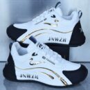 Split Stripe Layered Fashion Sneakers