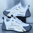 Split Stripe Layered Fashion Sneakers