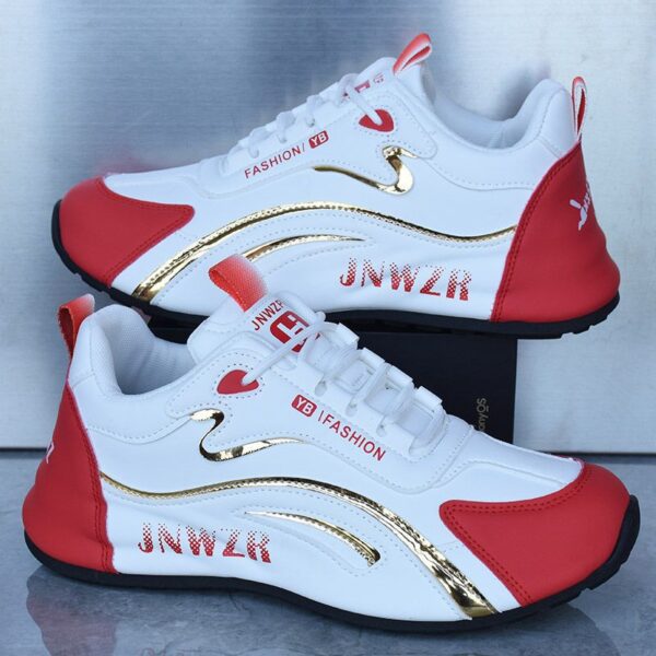 Split Stripe Layered Fashion Sneakers - Image 3