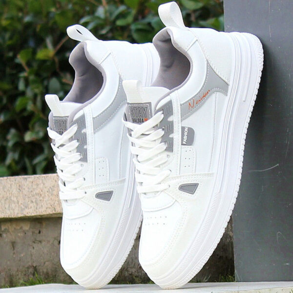 Stride White Sneakers - Dual Accent Styles