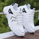 White Mesh Fashion Sport Sneakers.