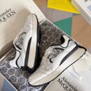 Alexander McQueen Sprint Runner White/Black Mesh Sneakers