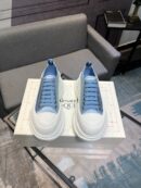 Alexander McQueen Unisex Blue White Tread Slick Shoes