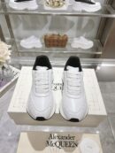 Alexander McQueen Unisex White Black Sprint Runner Shoes
