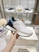 Alexander McQueen Unisex White Black Sprint Runner Shoes