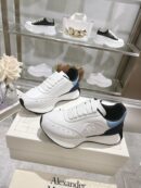 Alexander McQueen Unisex White Black Sprint Runner Shoes