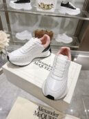 Alexander McQueen Unisex White Pink Black Sprint Runner Shoes