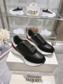 Alexander McQueen Unisex Black Red White Sprint Runner Shoes