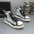 Amiri Bandana High-Top Sneakers in White.