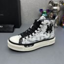 Amiri Bandana High-Top Sneakers in White.