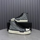 Amiri Court High-Top Sneakers in Black and White