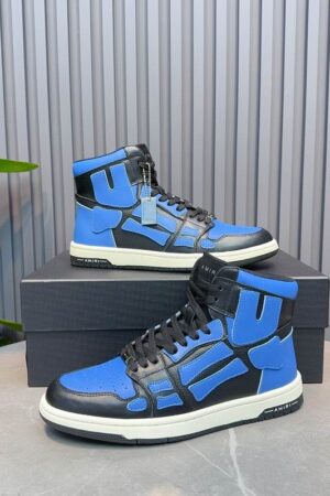 Amiri High-Top Sneakers in Black and Blue.