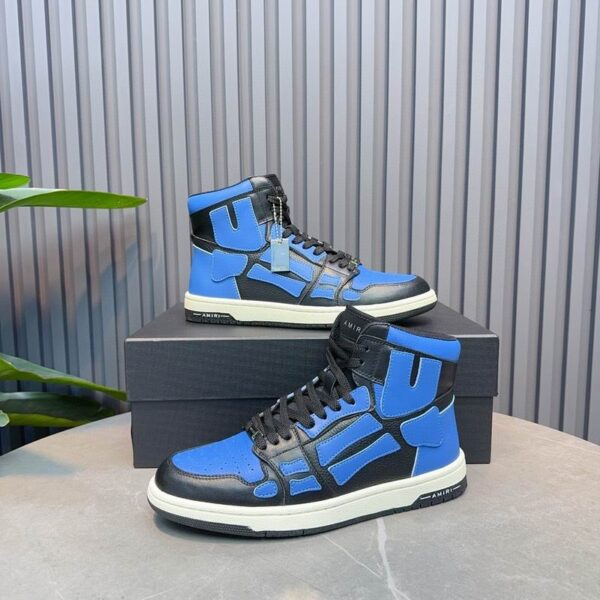 Amiri High-Top Sneakers in Black and Blue.