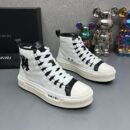 Amiri High-Top Sneakers in White with Black Logo