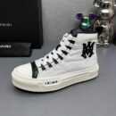 Amiri High-Top Sneakers in White with Black Logo