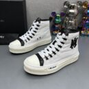 Amiri High-Top Sneakers in White with Black Logo