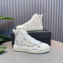 Amiri M.A. Court High-Top Bandana Print Sneakers in Off-White