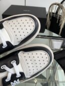 Amiri MA-1 Lace-Up Sneakers in Black and White Leather