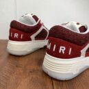 Amiri MA-1 Low-Top Sneakers in Burgundy Glitter Mesh