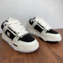 Amiri MA-1 Mesh Bicolor Low-Top Sneakers in Black and White