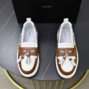 Amiri MA-1 Tassel Hybrid Loafers in Brown and White Leather