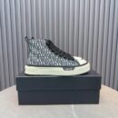 Amiri MA Court High-Top Sneakers with Print in Black and White