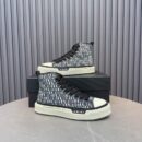 Amiri MA Court High-Top Sneakers with Print in Black and White