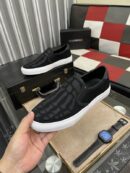 Amiri Skel Toe Slip-On Canvas Sneakers in Black