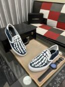 Amiri Skel Toe Slip-On Sneakers in Blue with White Skeleton