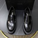 Amiri Skel-Top Distressed Leather Penny Loafers