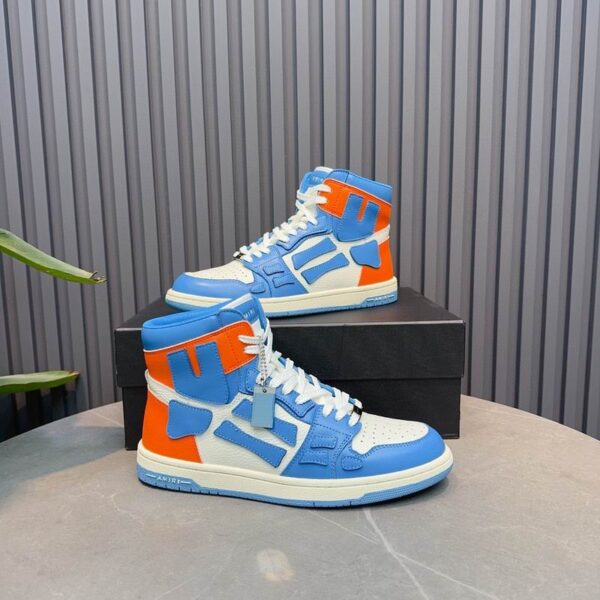 Amiri Skel Top High 'Blue White Orange' Sneakers. - Image 2